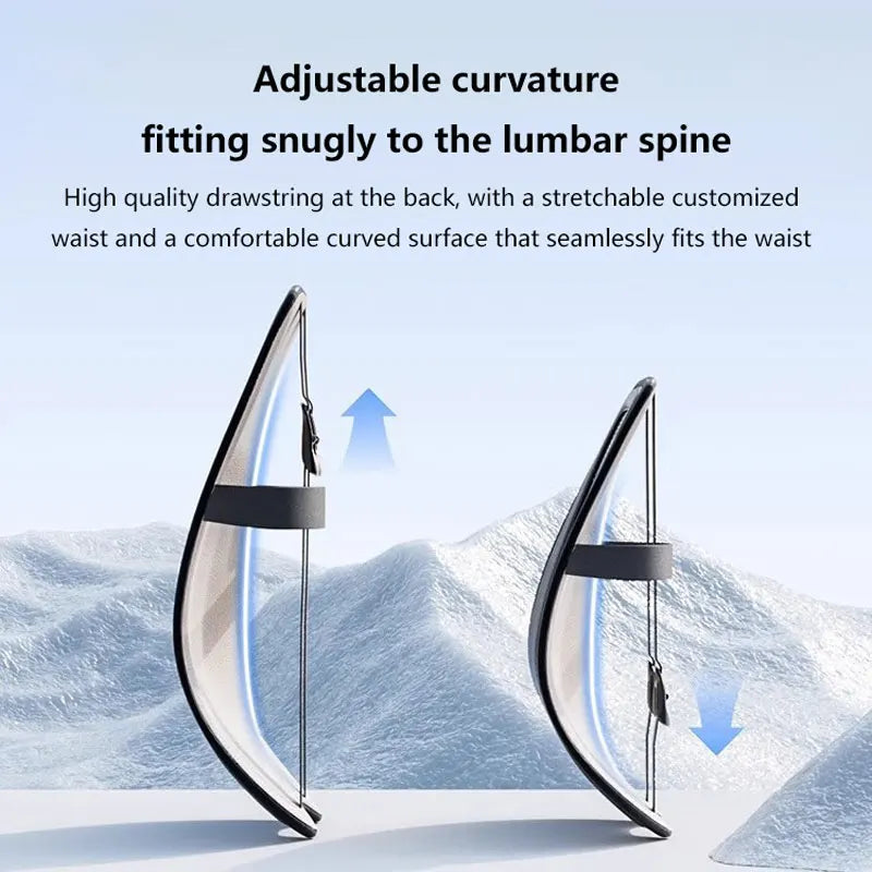 Car Cooling Lumbar Support Cushion | USB Fan Ice Silk Waist Pillow for Drivers